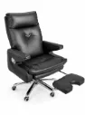 Recliner office chair with foot rest