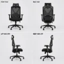 Luckano High Back black mesh ergonomic chair